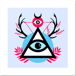 Illuminati Deer Posters and Art